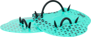 Zoggs Unisex Flat Hand Paddles Turquoise/black, S/M