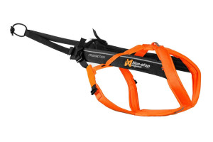 Non-stop Dogwear Freemotion Harness 5.0 Size 4 Black/Orange, 4