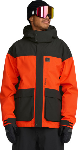 Volcom Men's Kleveland Jacket Orange Shock, S