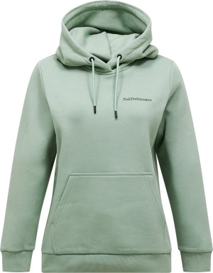 Peak Performance Women's Original Small Logo Hood Green Valley L
