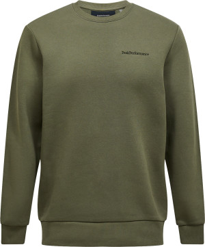 Peak Performance Men's Original Small Logo Crew Pine Needle S