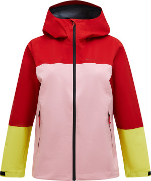 Peak Performance Women's Trail Hipe Shell Jacket Red Pompeian XL