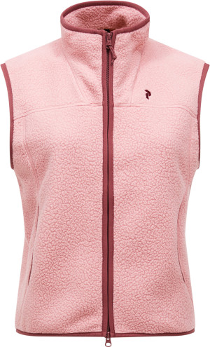 Peak Performance Women's Naturerush Pile Vest Warm Blush, M