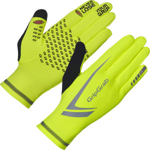 Gripgrab Running Expert Hi-Vis Touchscreen Winter Gloves Yellow Hi-Vis Fluo Yellow XS