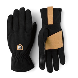 Hestra Merino Windwool Liner - 5 Finger Black 6