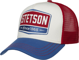 Stetson Highway Trucker Cap White/Red/Blue One Size