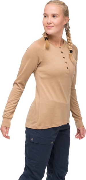 Bergans Women's Lysebu Wool Henley Warm Sand L