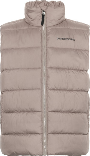 Didriksons Kids' Kilo Vest 2 Ash Brown, 170