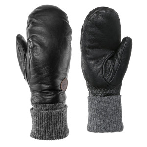 Kombi Women's Rolly Leather Mittens Black L