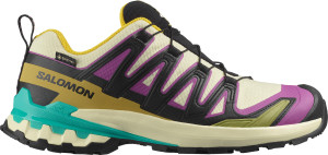 Salomon Women's Xa Pro 3d V9 Gore-tex Transparent Yellow/black / Waterfall 37 1/3