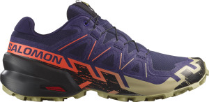 Salomon Men's Speedcross 6 Maritime Blue / Black / Cherry Tomato 45 1/3