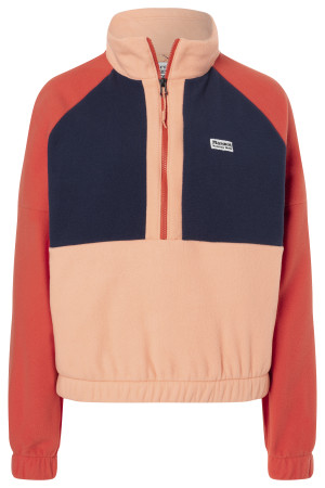 Marmot Women's Retro Rocklin 1/2 Zip Fresh Apricot/arctic Navy/ginger Blossom XL