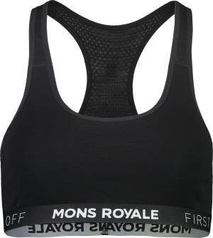 Mons Royale Women's Sierra Sports Bra Black, XS