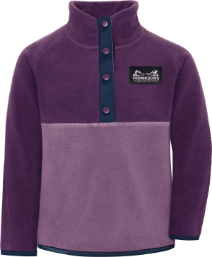 Didriksons Kids' Monte Half Button Northen Purple, 110