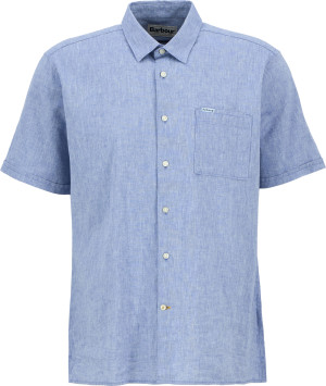 Barbour Men's Nelson Shortsleeve Summer Shirt Blue, M