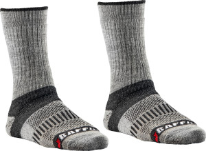 Baffin Unisex North Sock 2pk Charcoal Grey 43-45