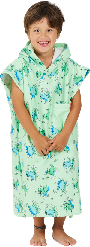 After Essentials Baby Poncho Dino Green, 89–110 cm