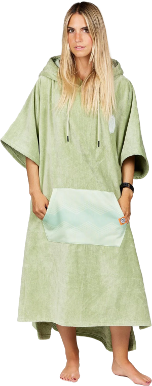 After Essentials Poncho High-End Tender Green, OneSize