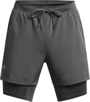 Under Armour Men's UA Launch 5'' 2-In-1 Short Gray XL