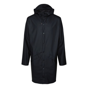 Rains Unisex Long Jacket Black, S