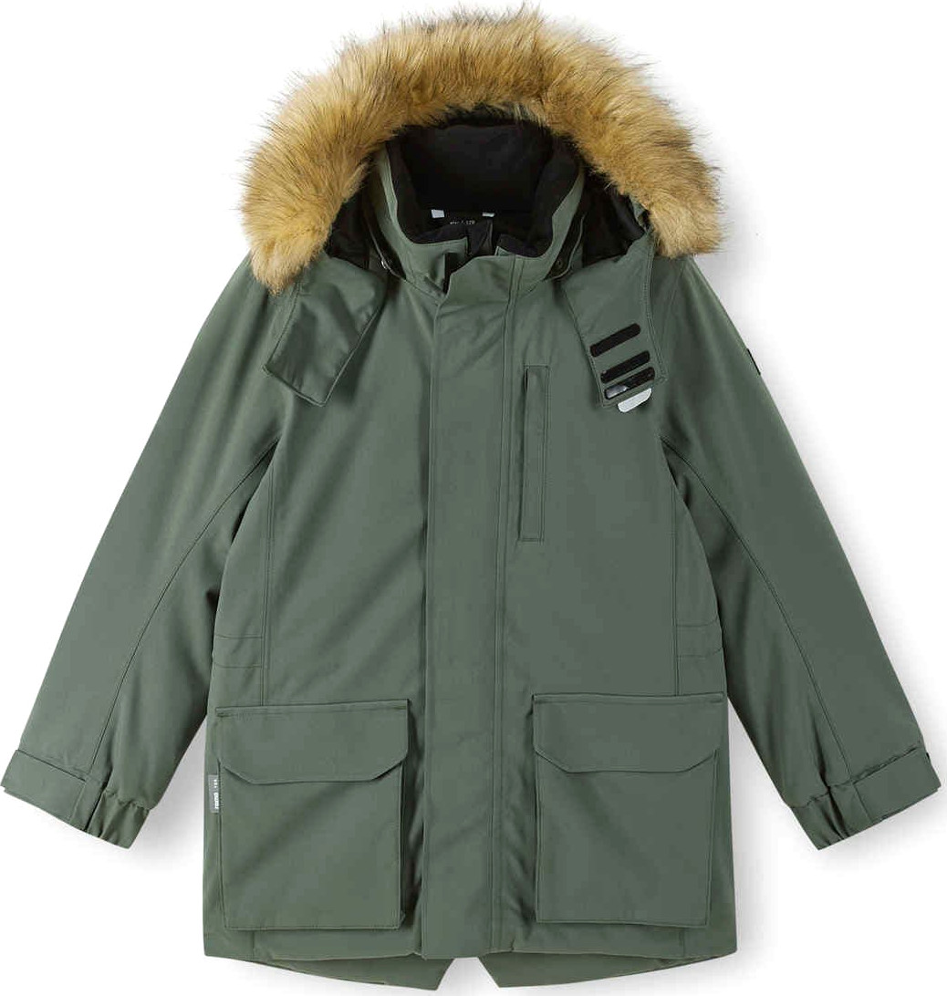 Reima Kids' tec Winter Jacket Ajaton Thyme Green, 116
