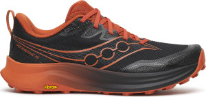 Saucony Men's Peregrine 16 Black/rust, 44