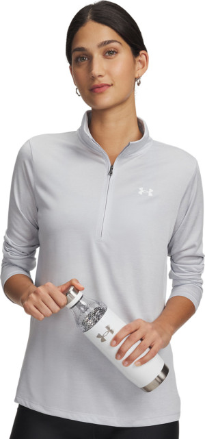 Under Armour Women's UA Techâ„¢ Twist Â½ Zip Gray, L