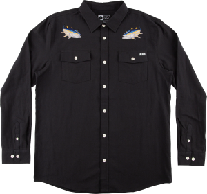 Salty Crew Men's Cortes Long Sleeve Woven Black S