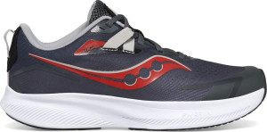 Saucony Kids' Ride 15 Grey/Black/Red 21