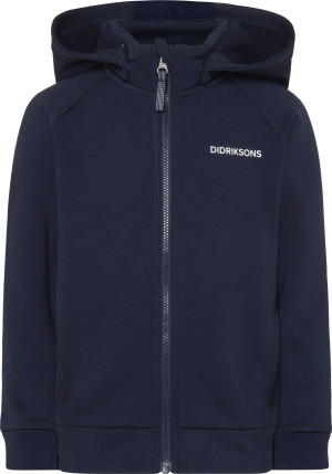 Didriksons Kids' Siljan Full Zip Navy, 110