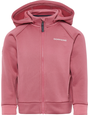 Didriksons Kids' Siljan Full Zip Heather Pink, 100