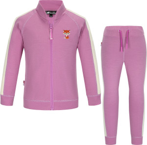 Skogstad Kids' Mogen Merinoull Blanding Sett Bright Purple 90-95 (2 YR)