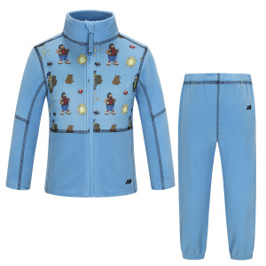 Skogstad K Alvdal Microfleece Sett Cloud Blue 6