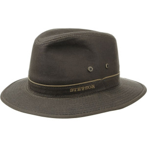 Stetson Men's Ava Waxed Cotton Brown, L (58-59 cm)