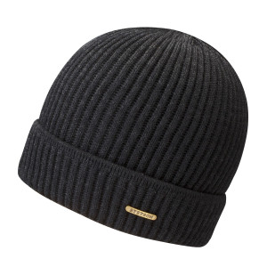 Stetson Unisex Beanie Merino Wool Black One Size