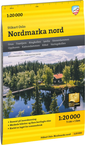 Calazo förlag Stikart Oslo Nordmarka nord 1:25.000 NoColour, OneSize