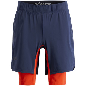 Swix Men's Pace Hybrid Shorts Dark Navy/Lava Dark Navy / Lava XXL