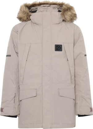 Didriksons Kids' Sylvin Parka Ash Brown 150