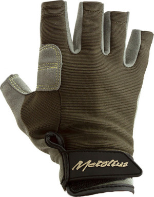 Metolius Climbing Talon Belay Glove 3/4 Gray/olive XS