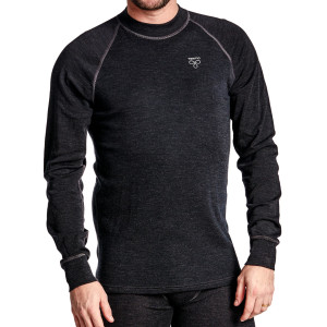 Termo Men's Wool Light Round Neck Ls Anthracite Melange S