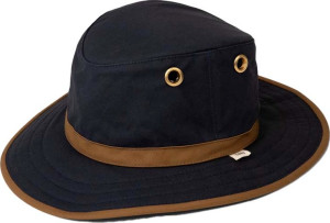 Tilley TWC7 Outback Waxed Cotton Navy/Tan 7 1/8 (57cm)
