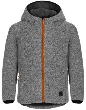 Urberg Juniors' Pile Hoodie Grey Melange, 98/104
