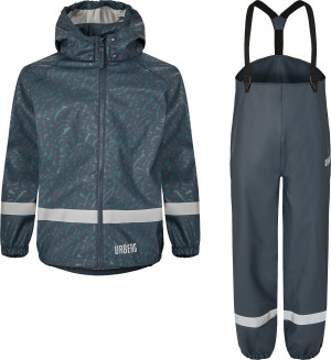 Urberg Kids' Malme PU Rain Set Midnight Navy 110/116