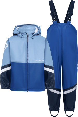 Didriksons Kids' Waterman Set 12 Winter Blue, 90