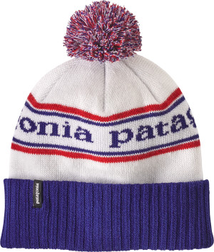Patagonia Powder Town Beanie Park Stripe: Viking Blue One Size