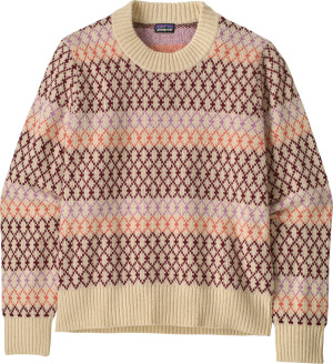 Patagonia Women's Recycled Wool-Blend Crewneck Sweater Starlight: Dark Natural L