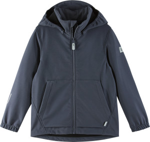 Reima Juniors' Softshell Jacket Koivula Soft Black, 134