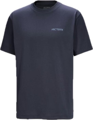 Arc'teryx Men's Kragg Sl Cotton Blurred Bird Ss Black Sapphire M