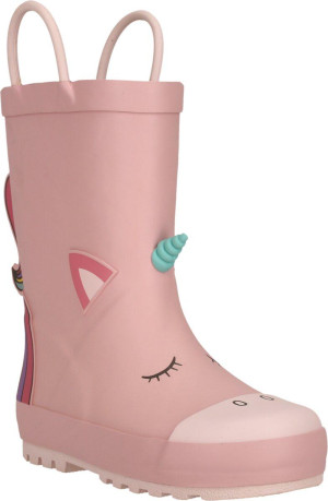Zig Zag ZigZag Kids' Rook Rubber Boot Silver Pink, 23