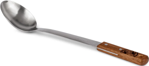 Petromax Serving Spoon 30 cm Stainless Steel/Wooden Handle, 30 cm